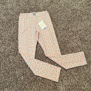 The Beaufort Bonnet Company Pink Floral Kids Leggings NWOT
